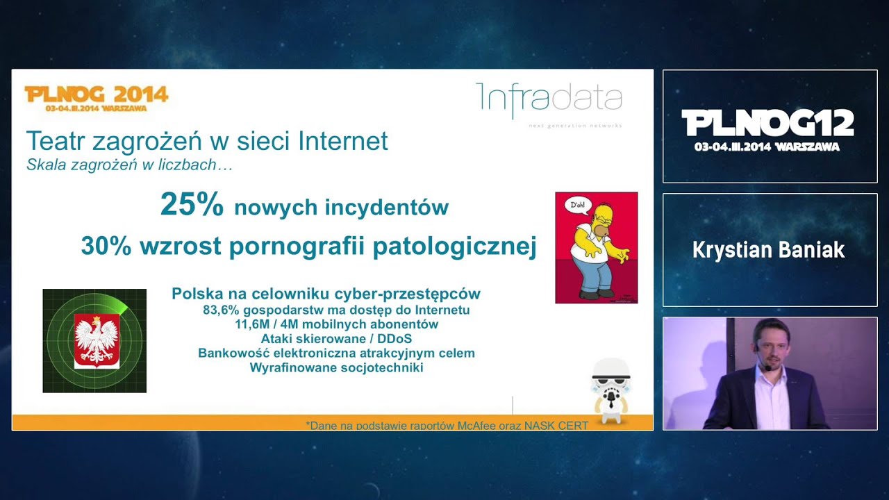 PLNOG12: Usługi dodane klasy operatorskiej w zakresie bezpieczeństwa - Krystian Baniak (Infradata)