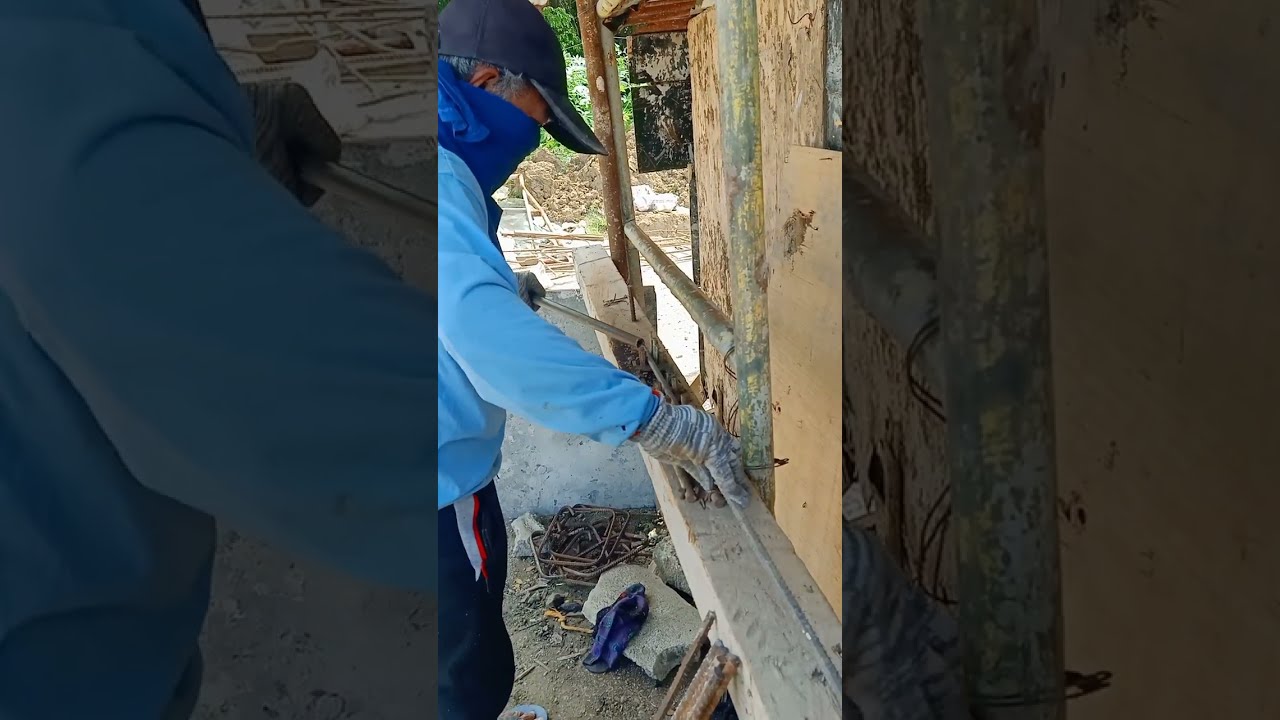 Manually Fabrication of Stirrups using Spikes | Seismic Hook #hardworking #construction #amazing