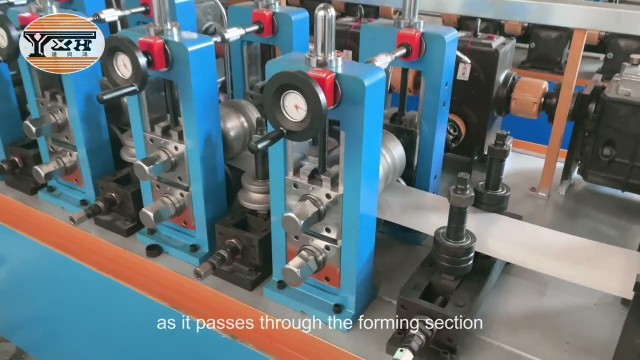 Laser Welding Pipe Making Machine | Slotted Pipe Making Machine | Tube Mill #machine #manufacturing