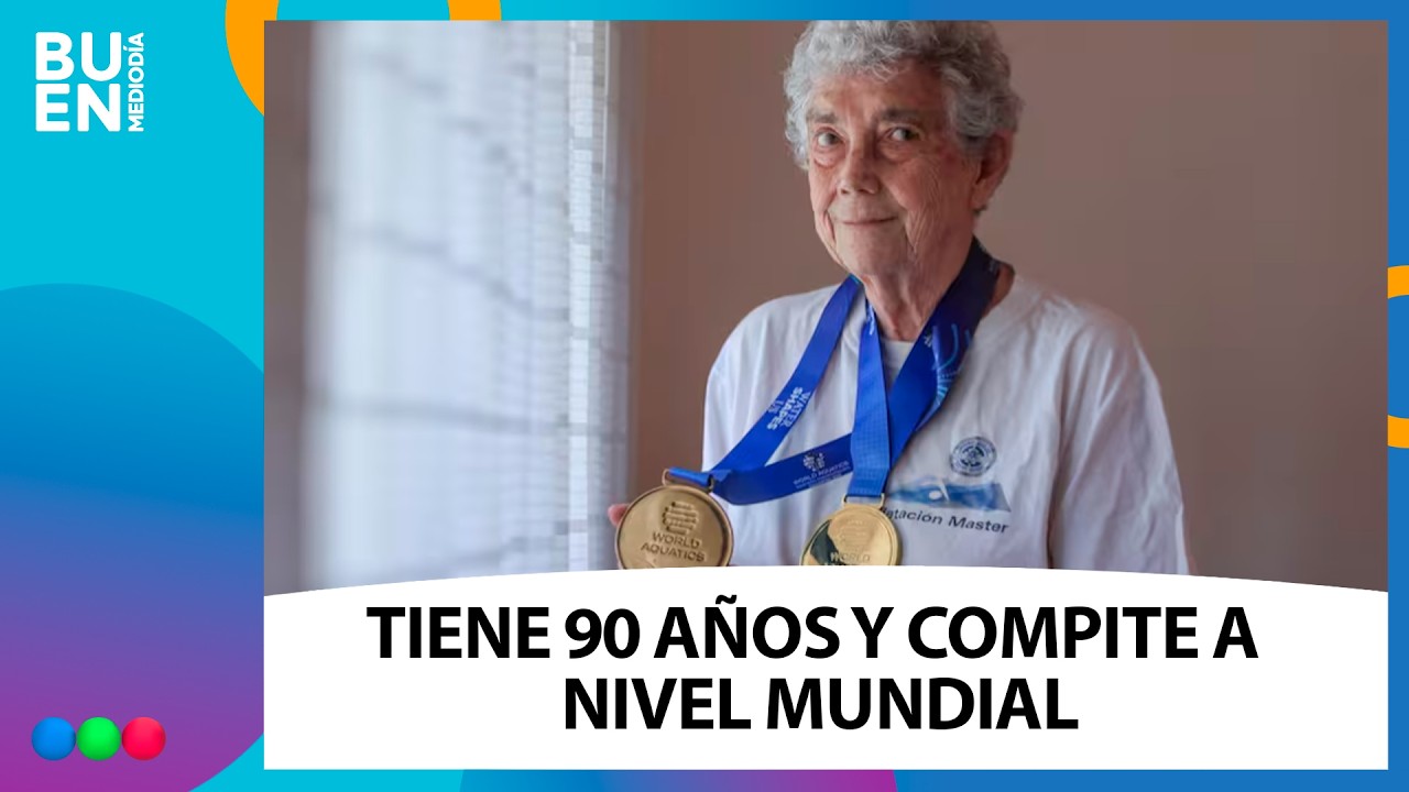 Elena Placci: tiene 90 años y es campeona mundial de natación