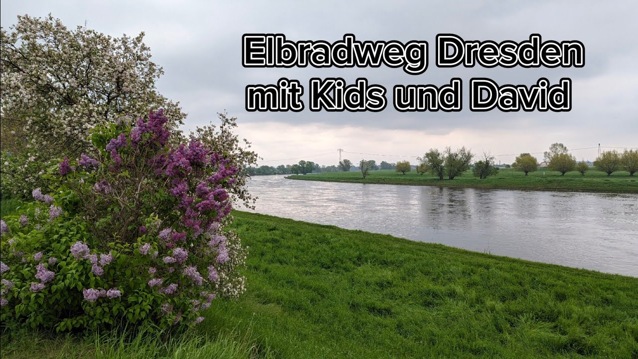 Elberadweg mit Kids im Dresdner Westen