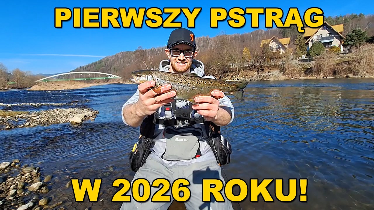Marcowe Pstrągi na Spinning z Dunajca 2026 🔥 Wreszcie Pierwsza Ryba!