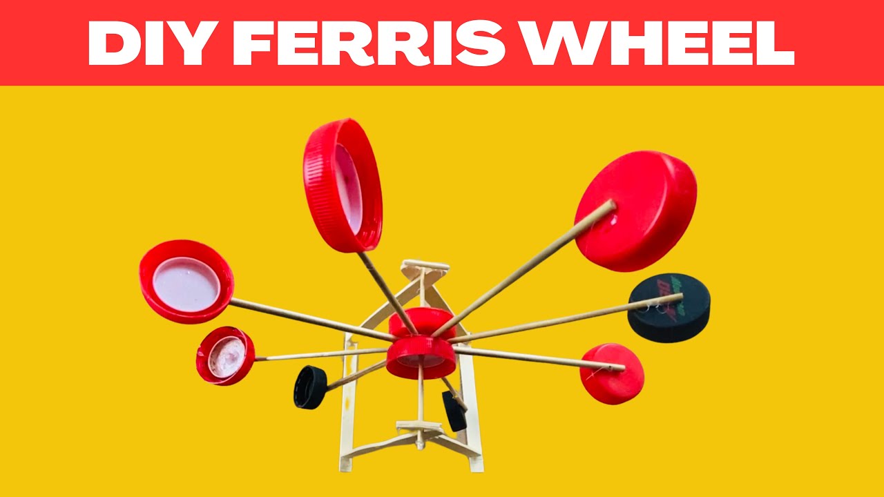 DIY Ferris Wheel 🎡 | How to Make a Mini Ferris Wheel at Home | Creative Craft Idea for All Ages