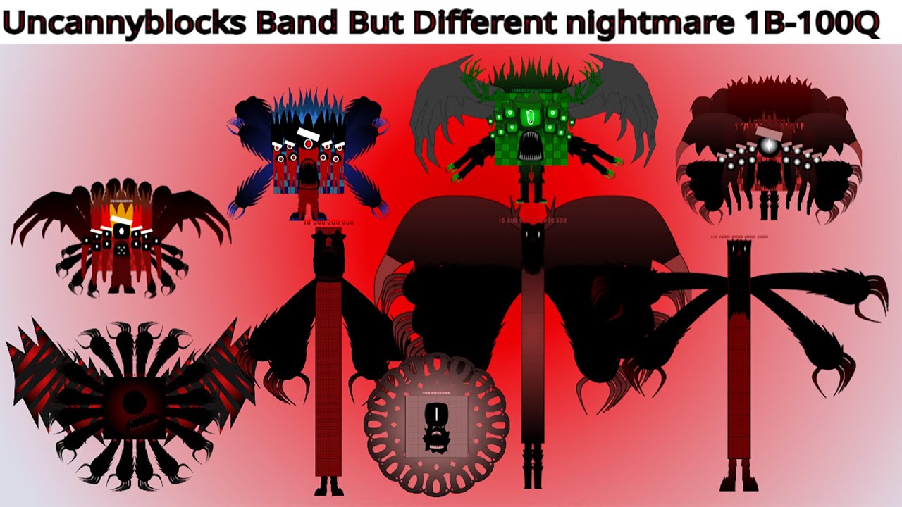 Looking For Uncannyblocks Band But Different nightmare(1B-100Q) A long strip part-2 remix | Official