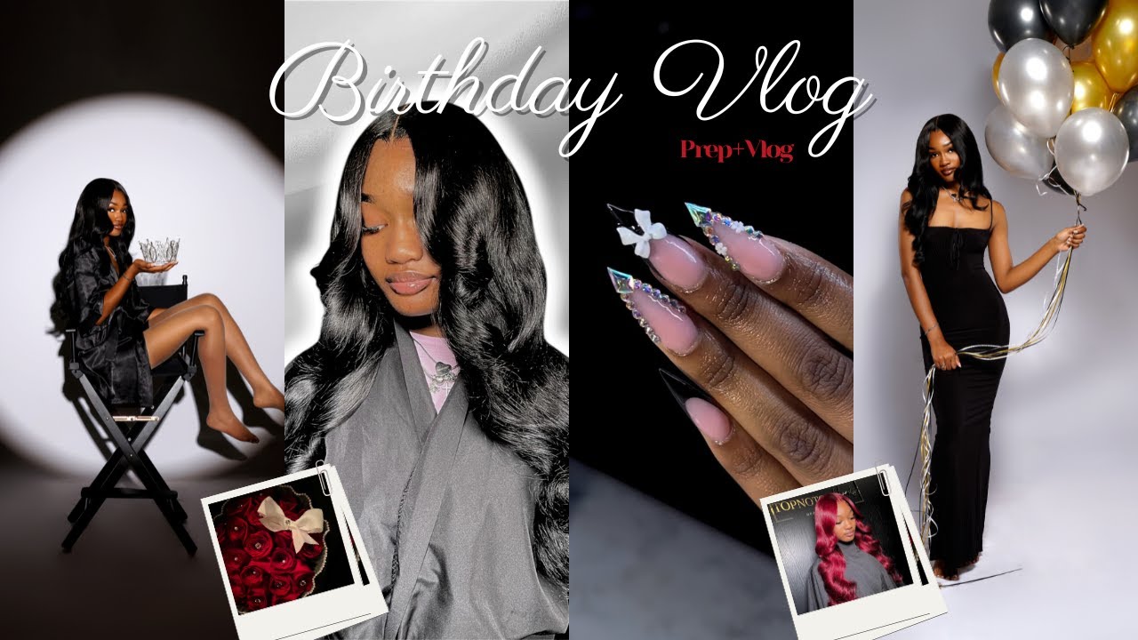 17TH BIRTHDAY PREP + VLOG (Hair, Nails, Photoshoot, etc..)| Ameera Samone