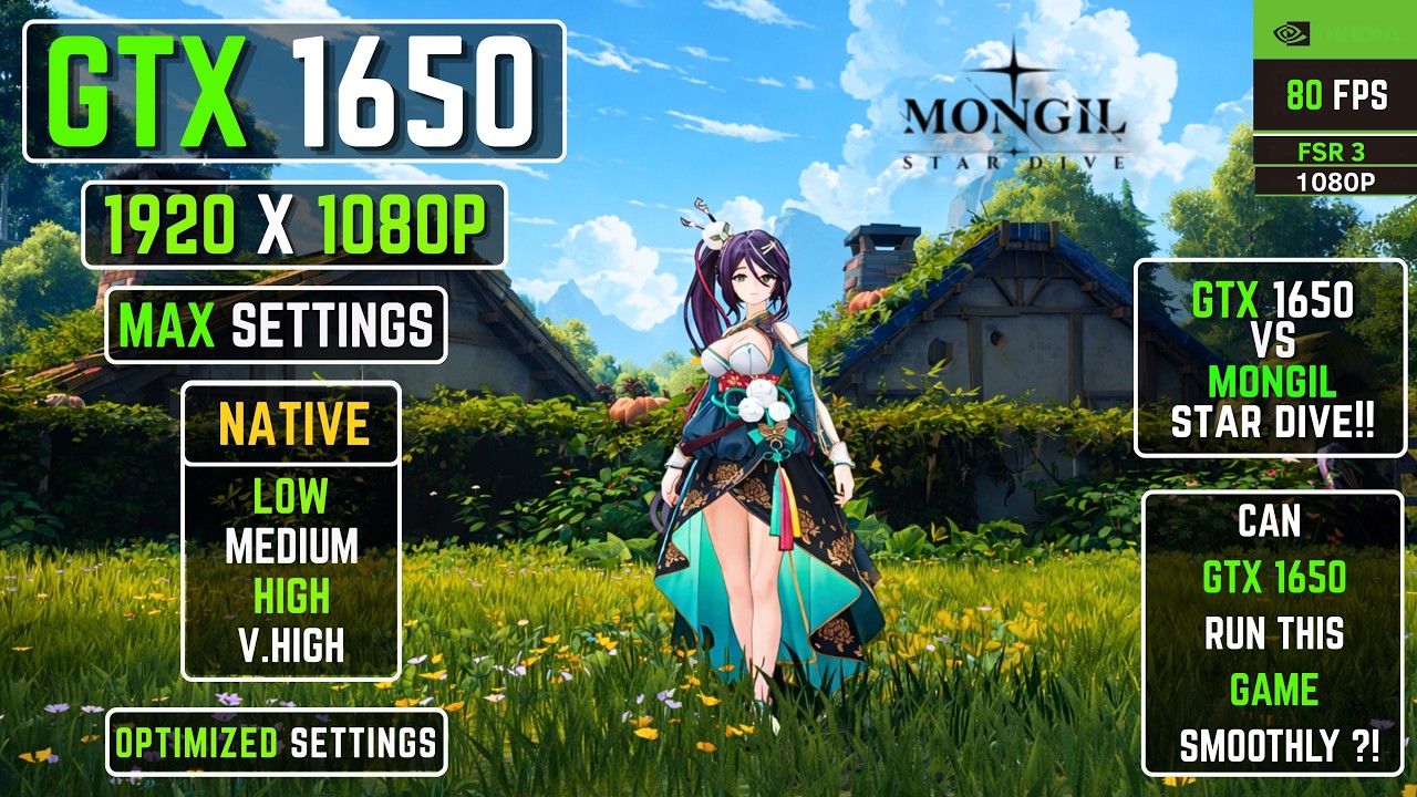 Can my 5 Year Old GTX 1650 Handle Mongil Star Dive in 2026? FSR 3 Benchmark!