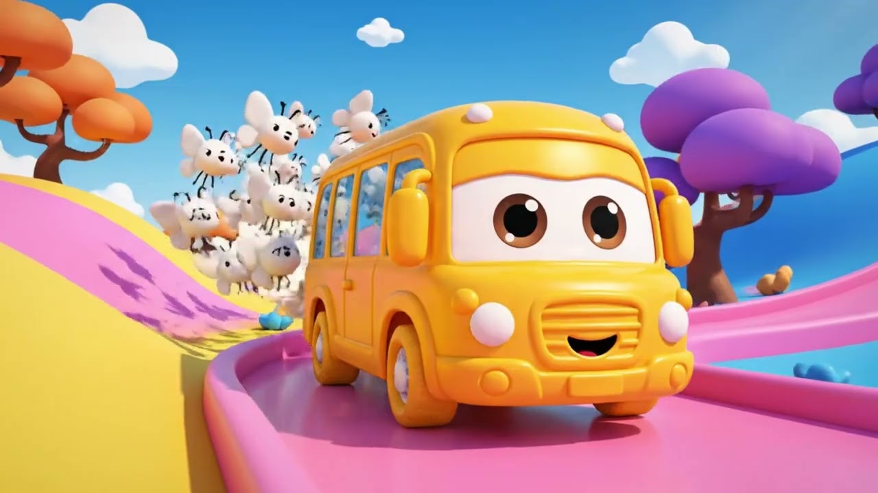 Jungle Wheels Go Round Song 🌴 | Learn Animals for Kids