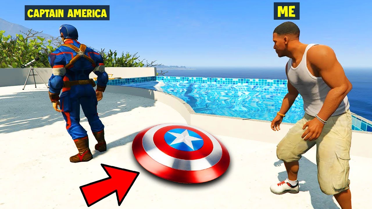 I Stole CAPTAIN AMERICA'S SHIELD From CAPTAIN AMERICA in GTA 5!