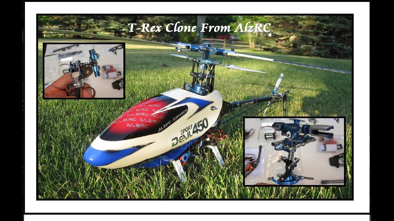 T-Rex 450 Clone Kit had Missing parts & out of round gears. See it fly.