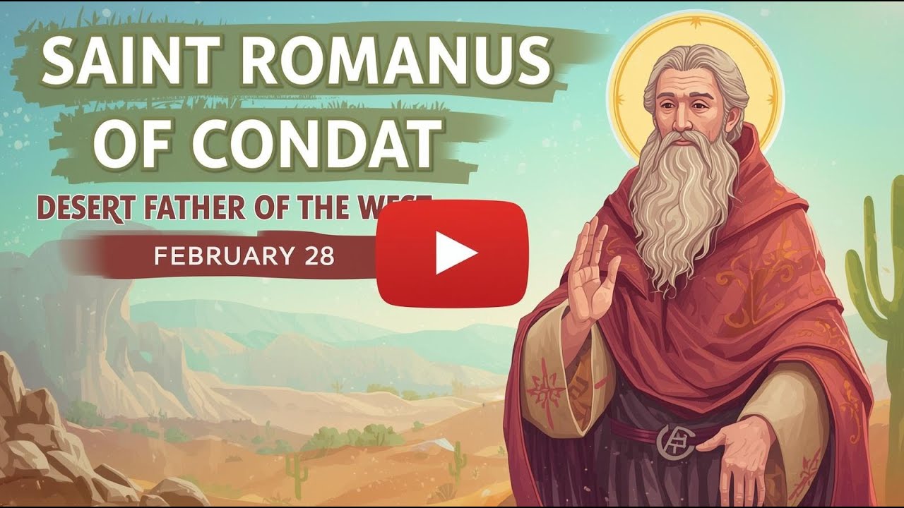 Saint Romanus of Condat | Abbot and Desert Father of the West | Feast Day February 28th