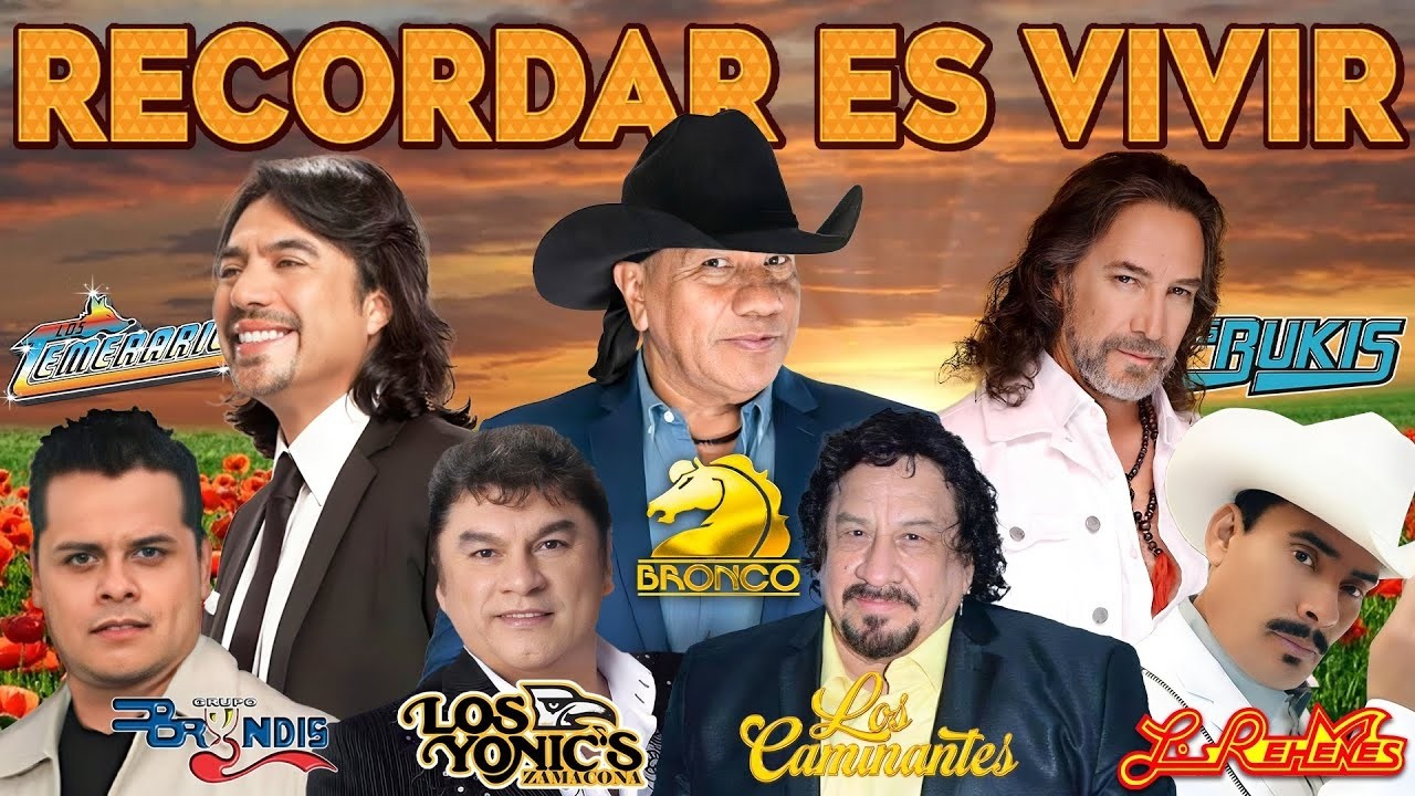 Los Temerarios, Grupo Bronco, Los Bukis, Los Rehenes Mix Romanticos Inolvidables ❤️ Grandes Exitos
