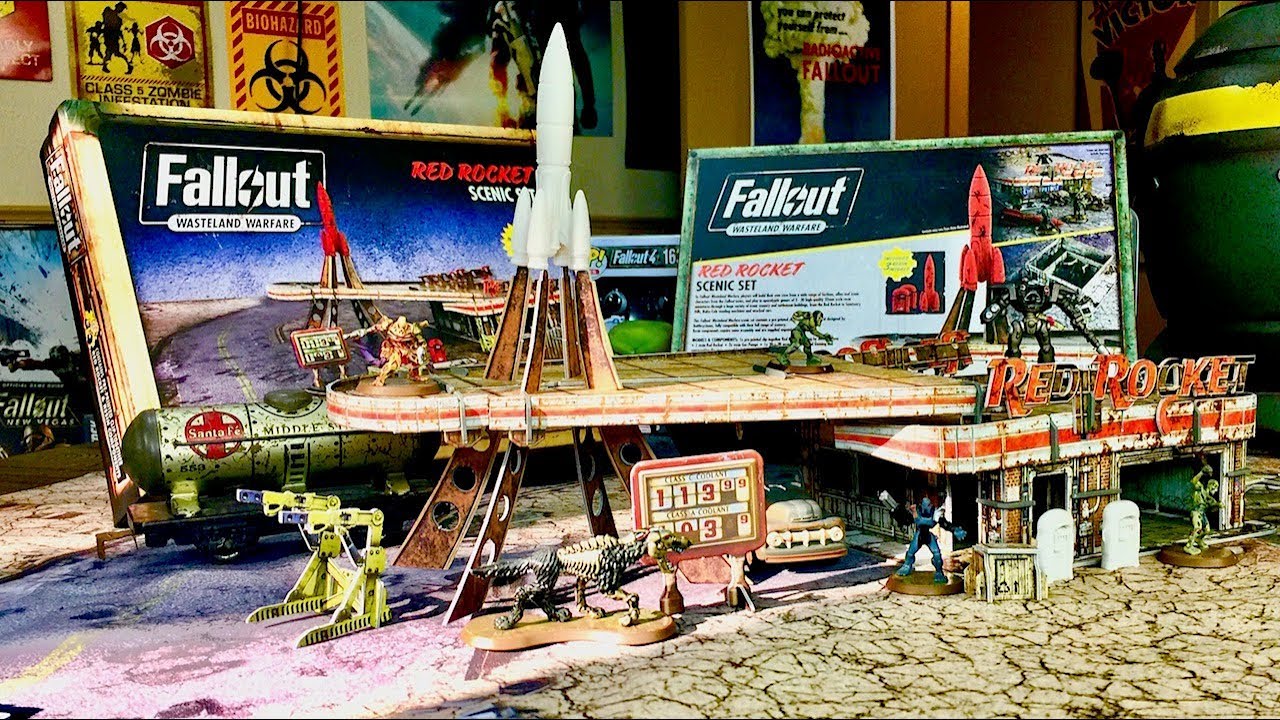 Fallout Wasteland Warfare Red Rocket Scenic Set