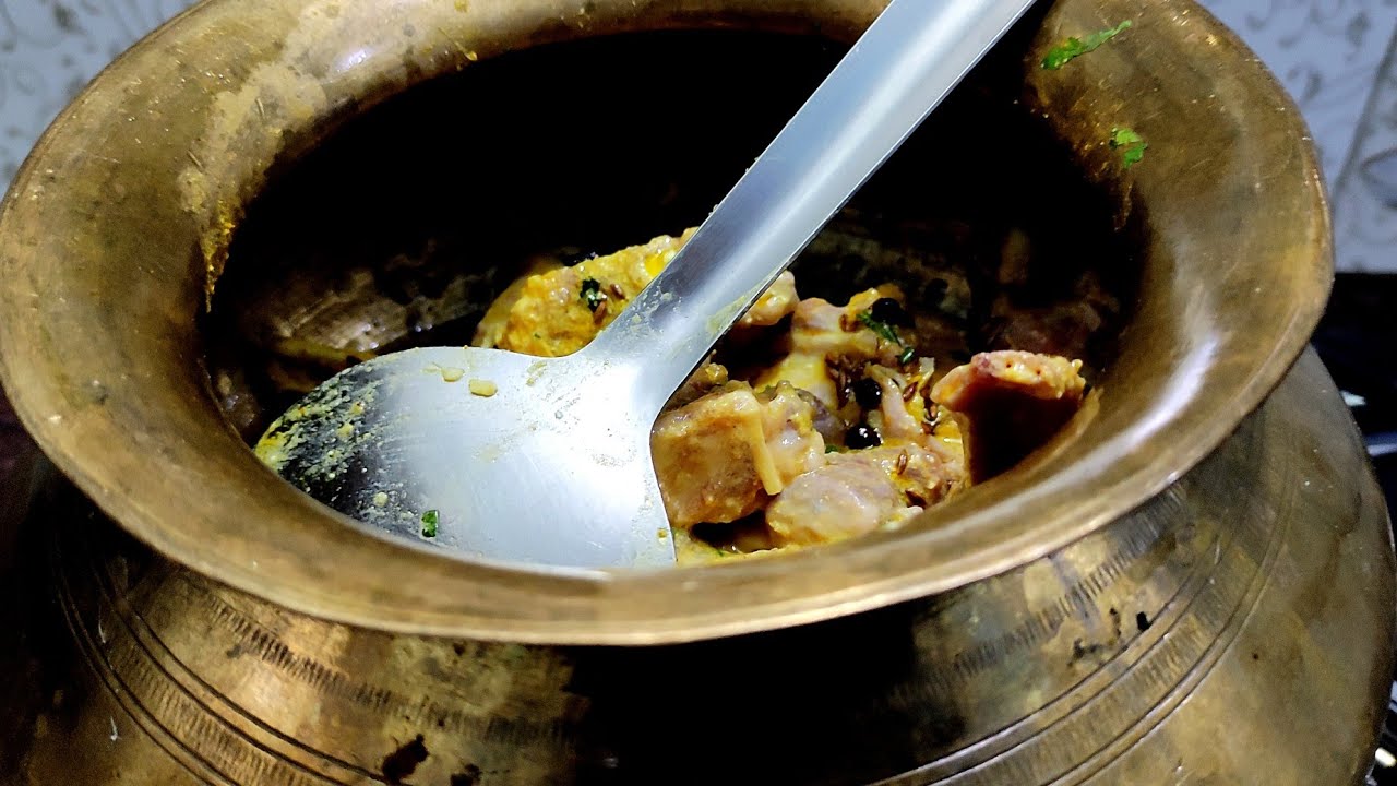 इस बर्तन में बनाए Handi Mutton|भड्डू में बनी मटन करी|Taully|पीतल के भड्डू में बनाए मटन| #Roshan pant