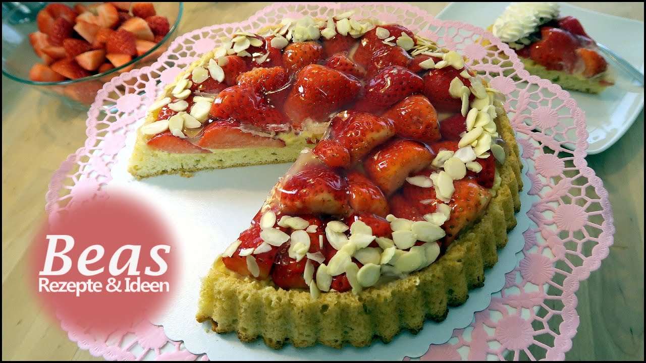 Tortenboden Rezept | Obstboden backen mit Erdbeeren | Einfach selber machen - Erdbeerkuchen