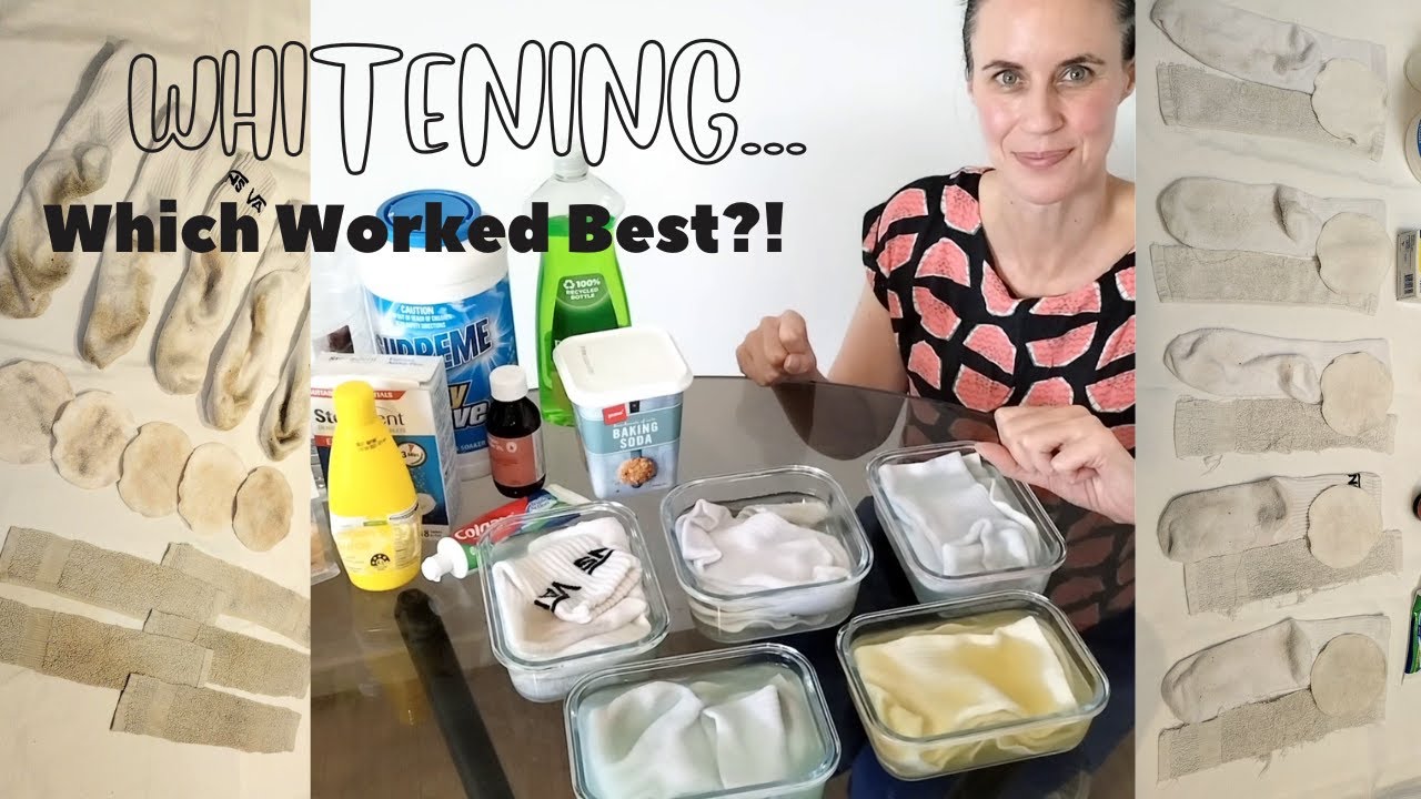 How To Get White Socks And White Fabrics Clean Again|No Bleach|Testing Homemade Recipes