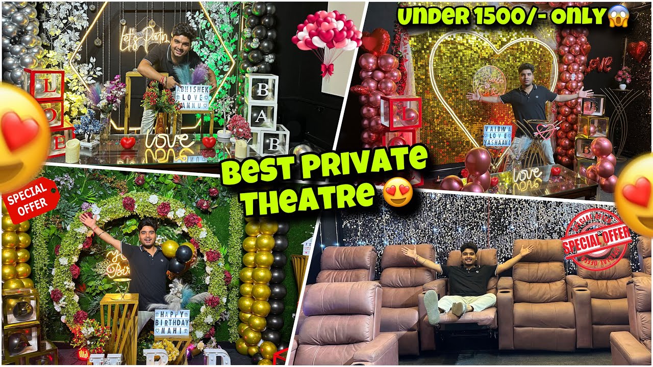 Best Private Theatre 🤩Under 1500/- In Delhi😍|Private Theatre For Couples🤩👨‍❤️‍👨