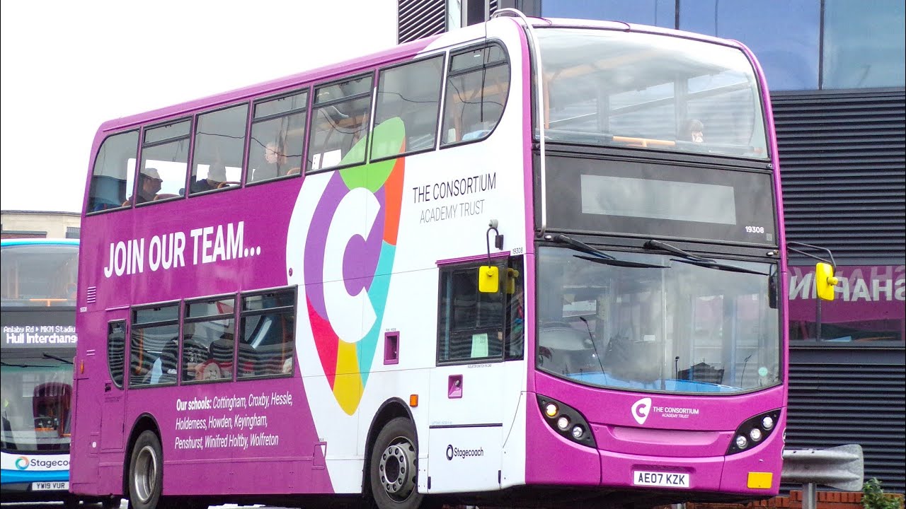 Holding Gears! Stagecoach East Midlands 19308 AE07 KZK on Route 12
