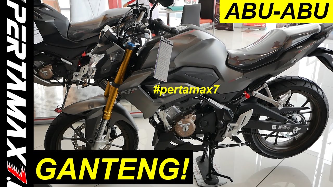 Nonton Honda CB150R Streetfire Special Edition Abu-Abu Armored Matte Grey Terbaru 🏍 Harga Jogja