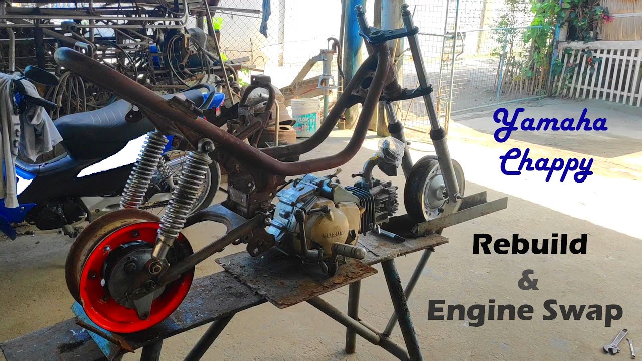 Rebuild Vlog | Yamaha Chappy LB50 - LB80| Strip to metal parts & Engine Swap
