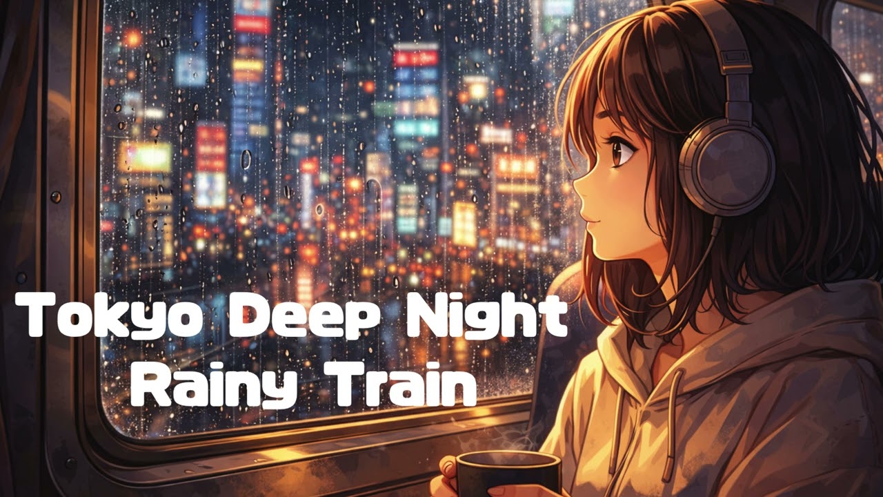LoFi Night Vibes + Rain Sounds | Tokyo Midnight Neon(90 MIN)