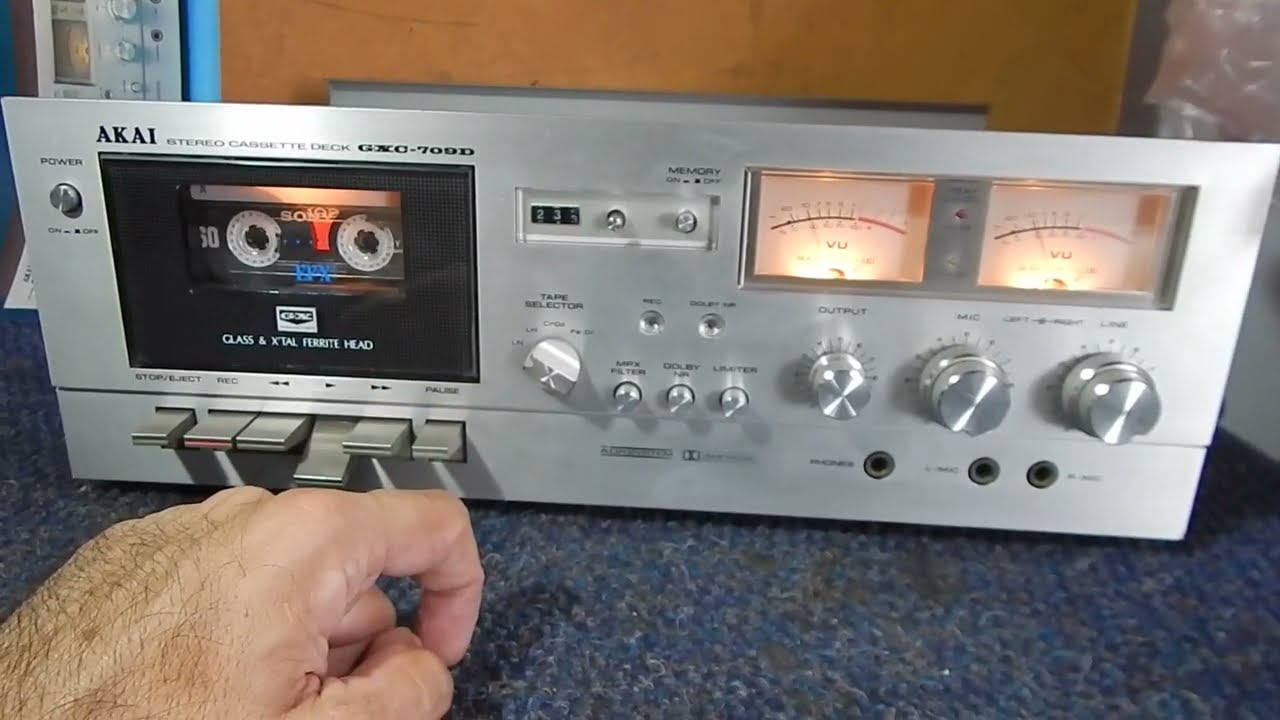 Os Problemas DE um TAPE DECK antigo !!! TESTANDO GXC 709 AKAI - vou vender ele assim mesmo ...