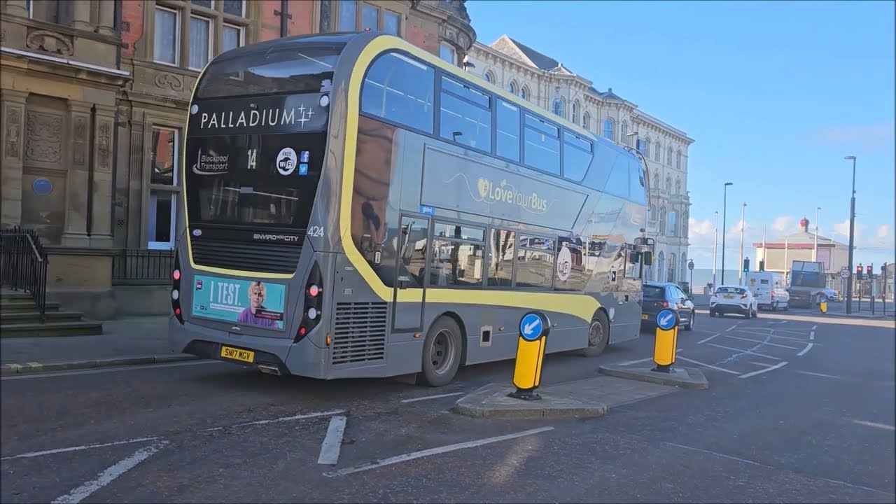 Blackpool PALLADIUM buses in March 2023