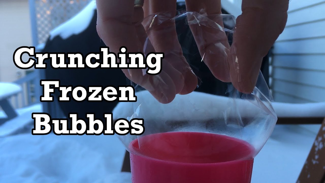 The Sound of Crunching Frozen Bubbles | ASMR