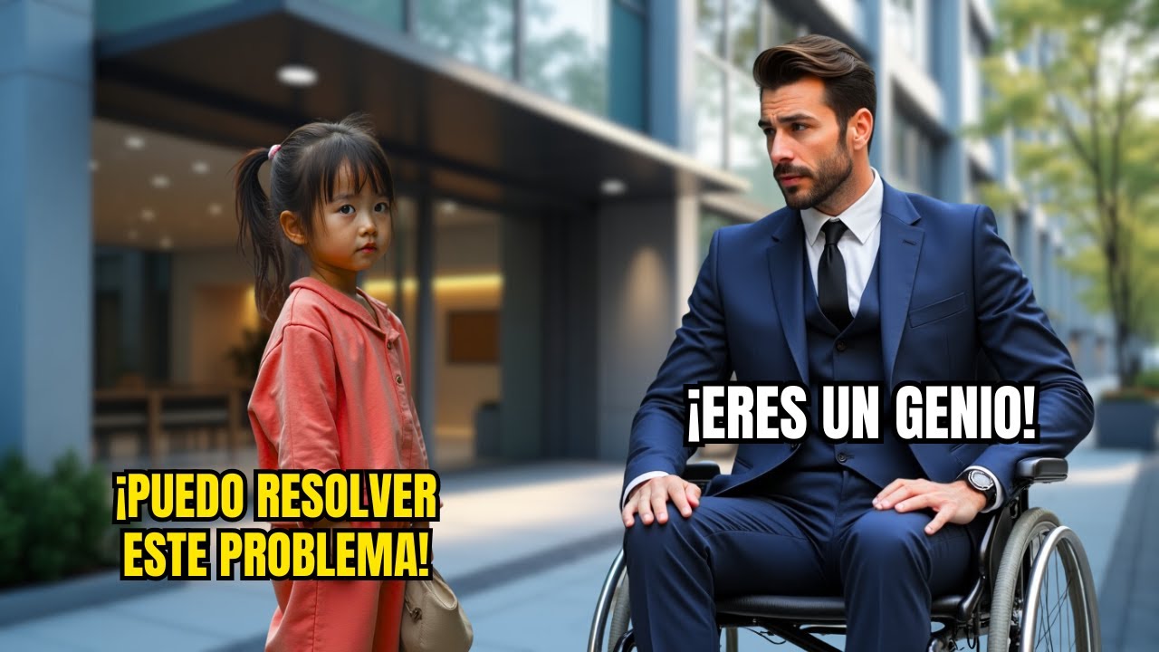 Niña sin hogar llora frente a un banco — Mllionario paralítico descobre es un prodigio del cálculo