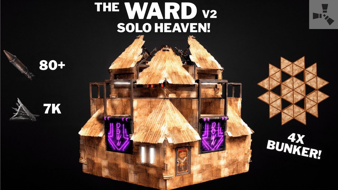 THE WARD V2&bull;SOLO HEAVEN&bull;FLOOR STACK&bull;4 BUNKERS&bull;PIXELGAP&bull;ONLINE&OFFLINE PROTECTION&bull;CHEAP&bull;RUSTBASE 2025