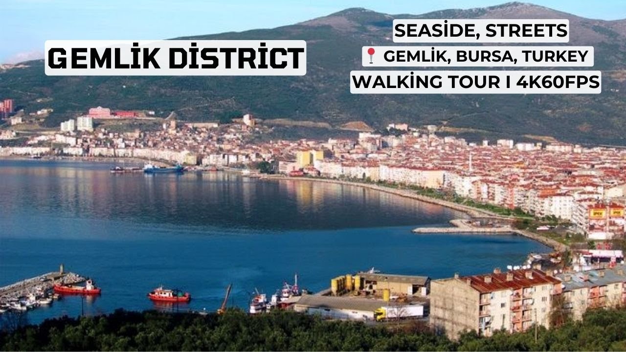 Gemlik District I Bursa, Turkey I Walking Tour I 4K60FPS #gemlik #bursa #walkingtour