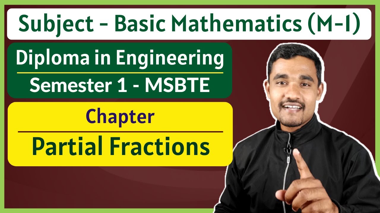 Partial Fractions - 04 | No Factors | Basic Mathematics | First Year Diploma