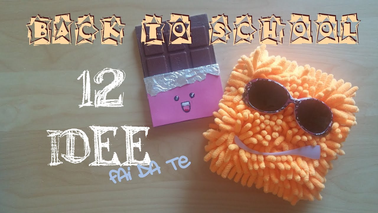 12 OGGETTI fai da te per la SCUOLA - riciclo creativo tutorial #17