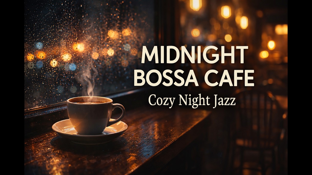 ☕ Midnight Cafe Bossa Nova – Relaxing Jazz for Sleep & Study | Cozy Night Café Ambience