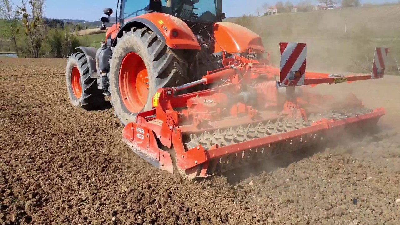 KUBOTA M7171 AVEC KUHN HRB 403