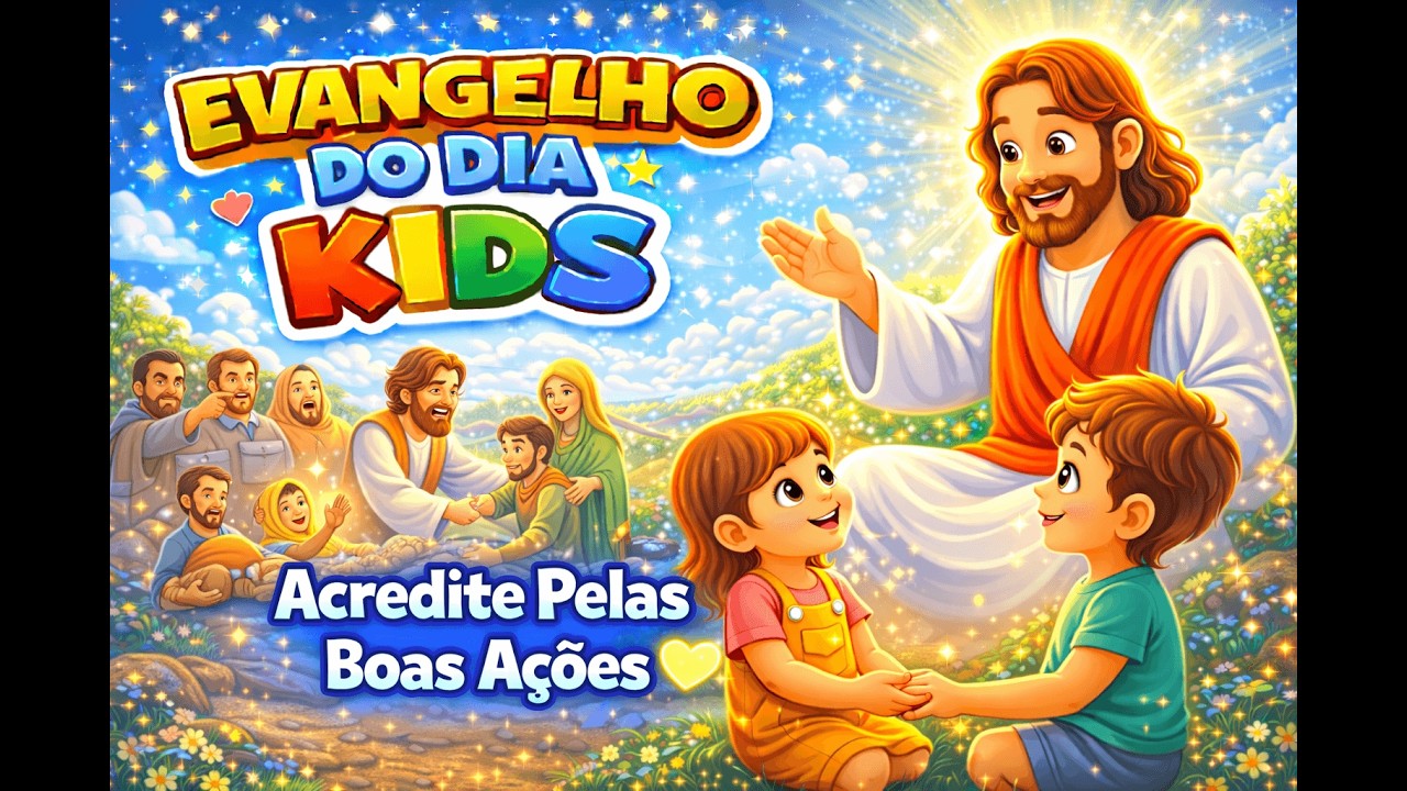 Evangelho do Dia Kids  -  27/02/2026 - Acredite Pelas Boas Ações