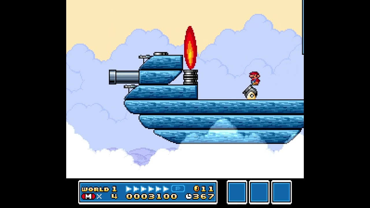 Ship Outskirts - Ludwig | SMAS SMB3 Custom Level