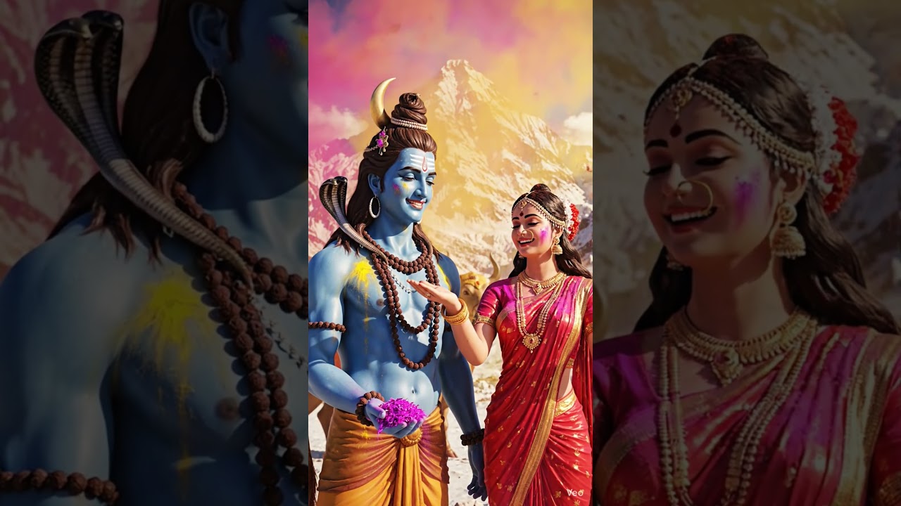 Divine Holi at Kailash | Lord Shiva & Maa Parvati | Happy Holi 2026 🌸🔥
