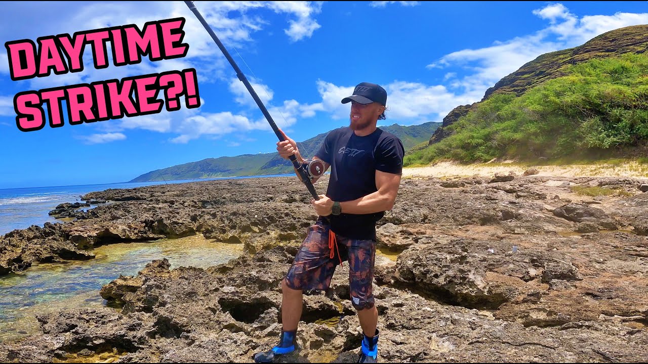 Never believed in Daytime Strikes until Now! / Ulua Chasing Journey Camping Fishing vlog
