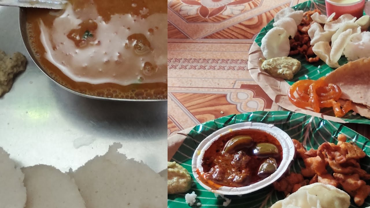 Aaj gye achanak से गाँव or fir बनाई रात में इडली sambar सुबह नही बना पाए इस लिए। 