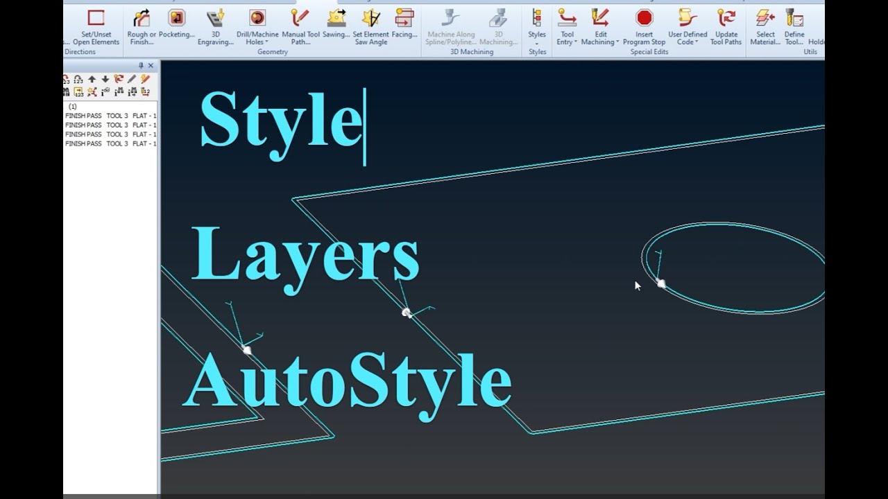 Styles and Autostyles in AlphaCam #wood #machine #cncsoftware #alphacam #styles #automation #cnc