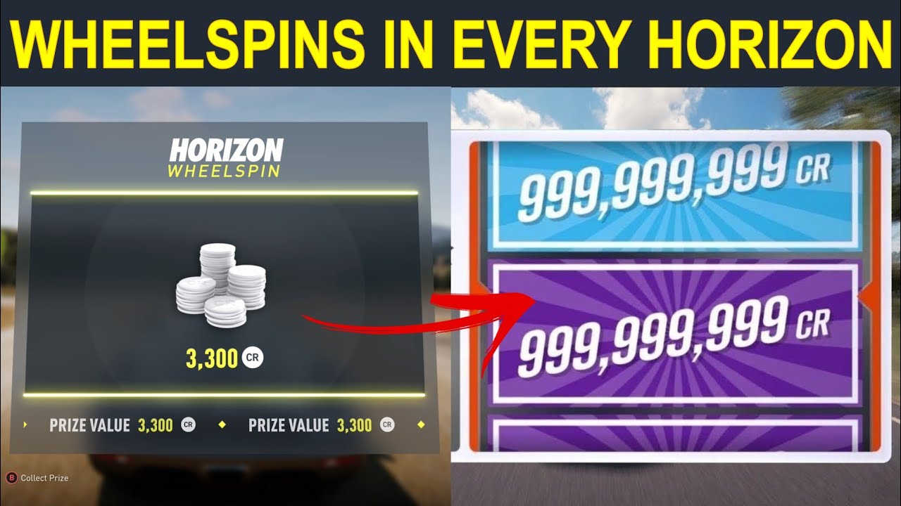 Opening 10 Wheelspins In EVERY Forza Horizon l Evolution Of Wheelspins In Forza Horizon 2,3,4