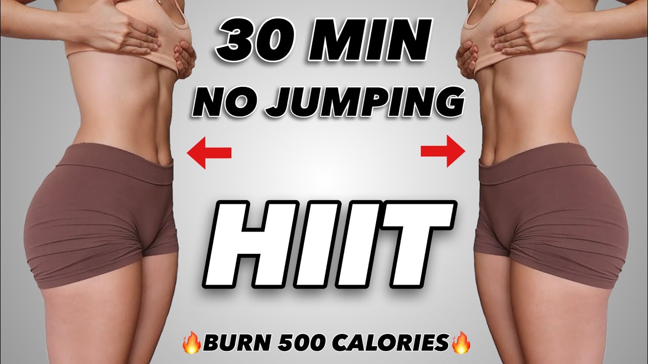 30 MIN LOW IMPACT HIIT WORKOUT - Full Body, No Jumping, No Repeat, No Equipment - Burn 400 Calories!