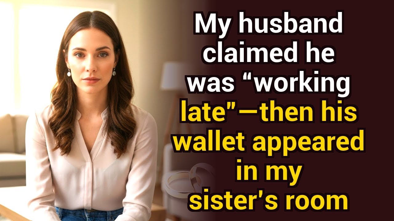My husband claimed he was “working late”—then his wallet appeared in my sister’s room