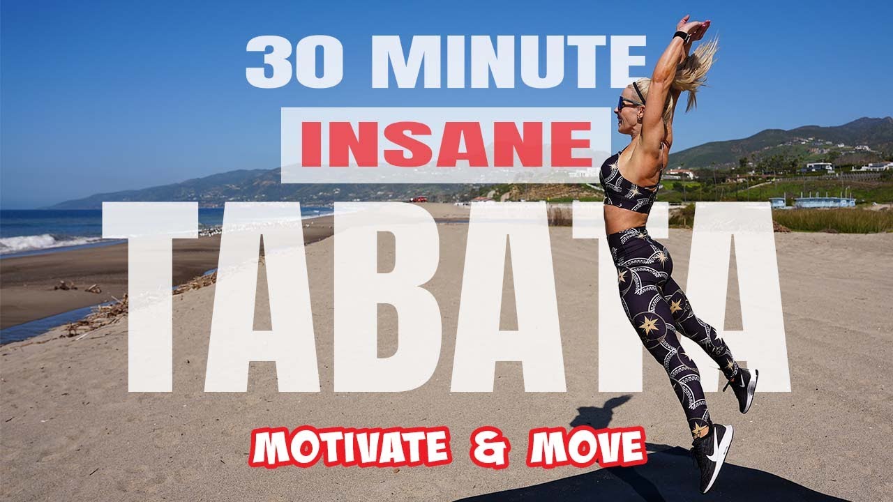 30 MINUTE INSANE TABATA CARDIO WORKOUT | No Repeats | High Impact | Beach HIIT