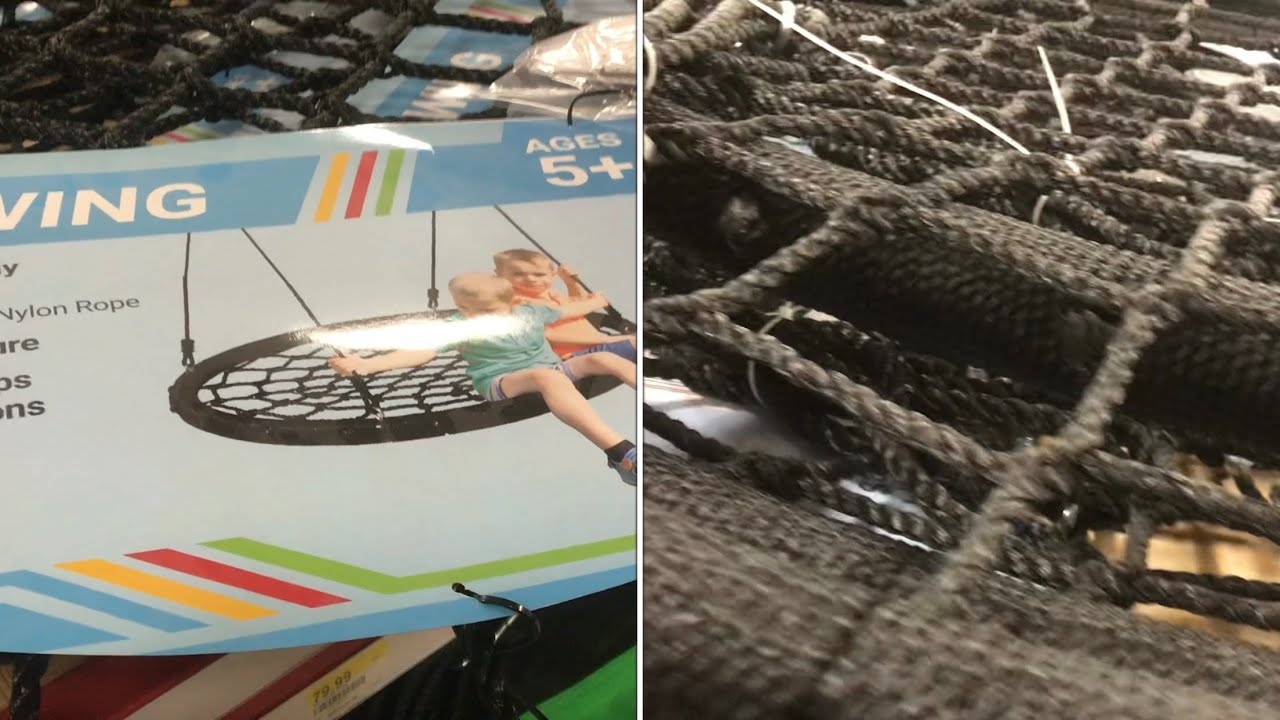 PLAYGROUND net swing, saucer swing, spider web swing, circle swing, hammock swing