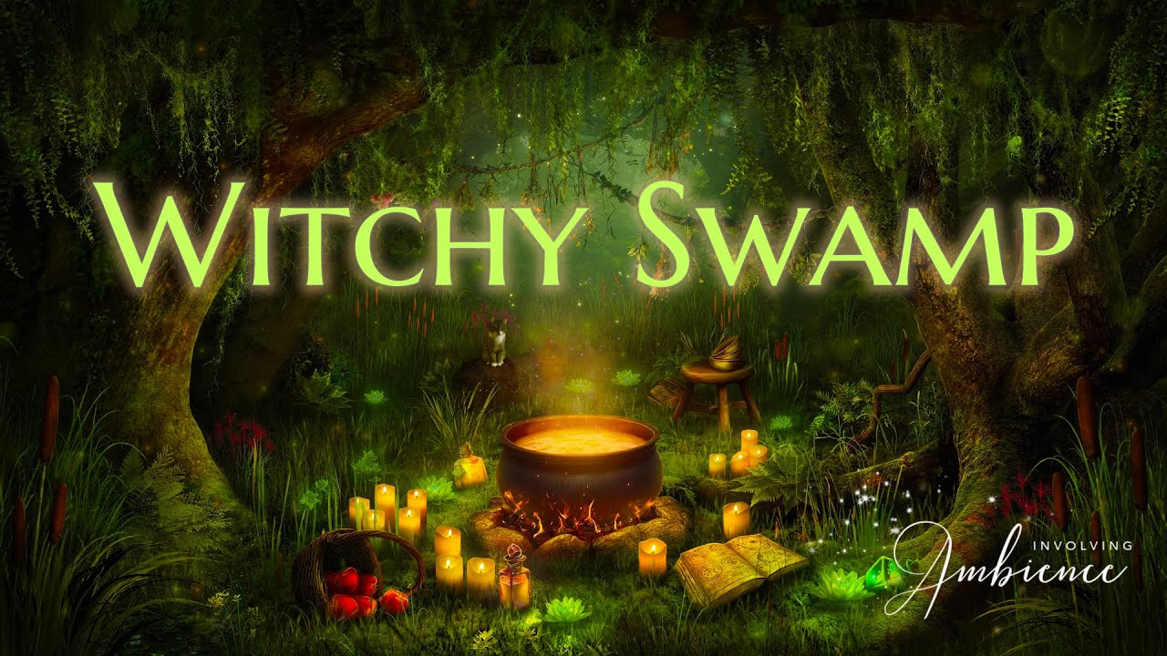 Summer Witchy Swamp ASMR Ambience 🐸✨ Brewing Potions Deep in Forest with Good Witch