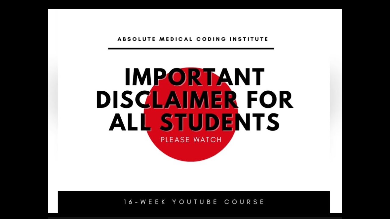 ⚠️ AMCI 16-Week Full Medical Coding Course Disclaimer | CPC CCS-P CCS Prep Guidance