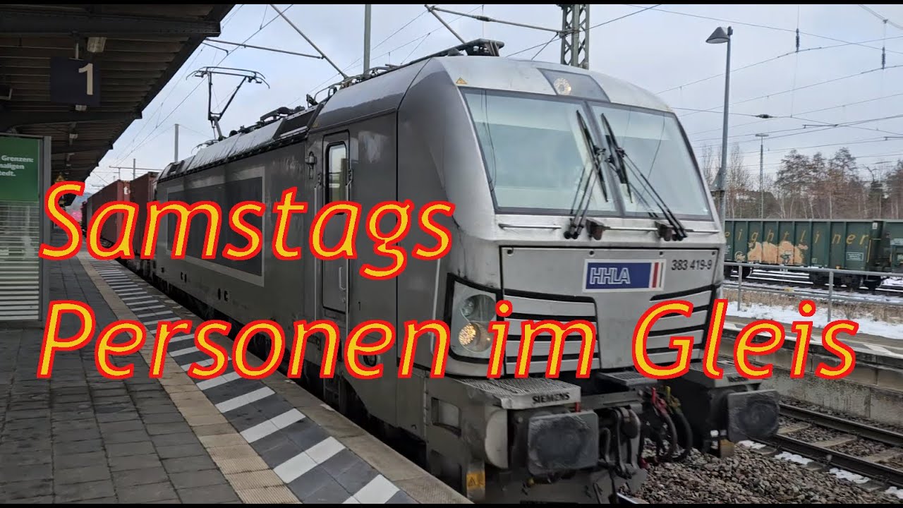 Samstags Trainspotting, Personen im Gleis [GER]