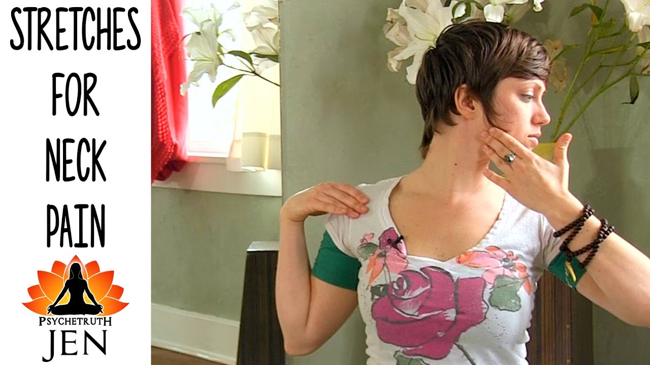 Jen Yoga #2 For Neck Pain, Tension & Stress Relief Beginners Stretches