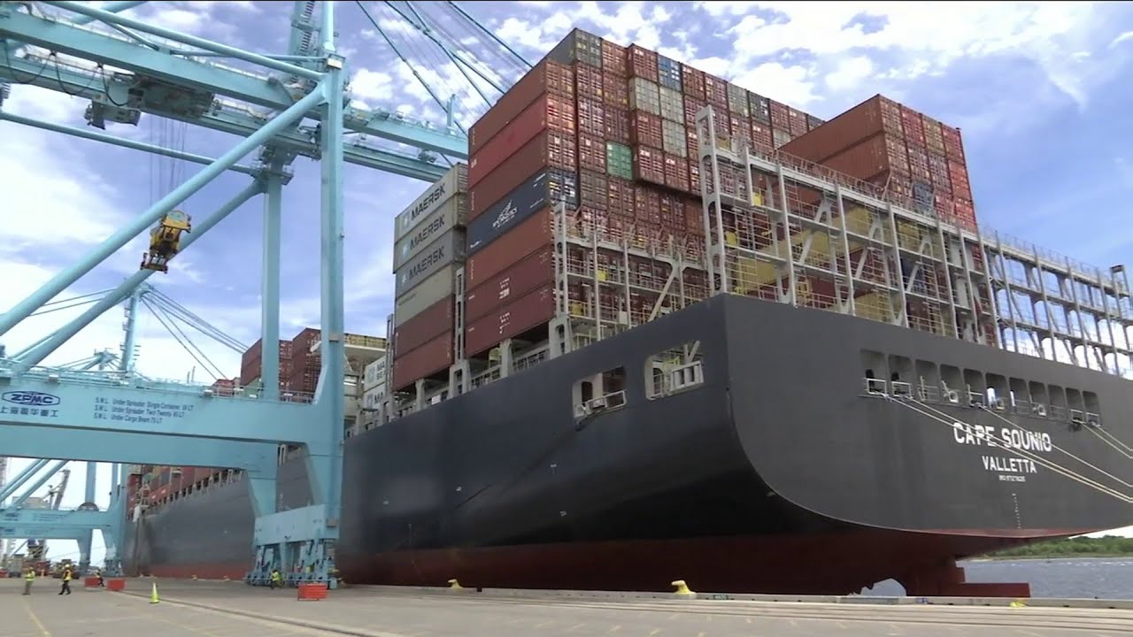 JaxPort welcomes largest container ship to ever visit Jacksonville